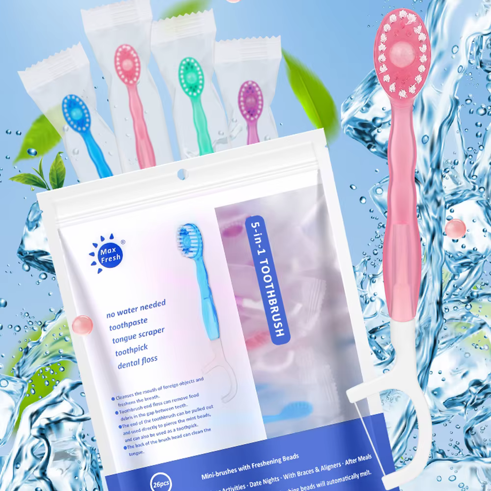 Cepillo dental desechable infantil con frescor para niños - imagen 5
