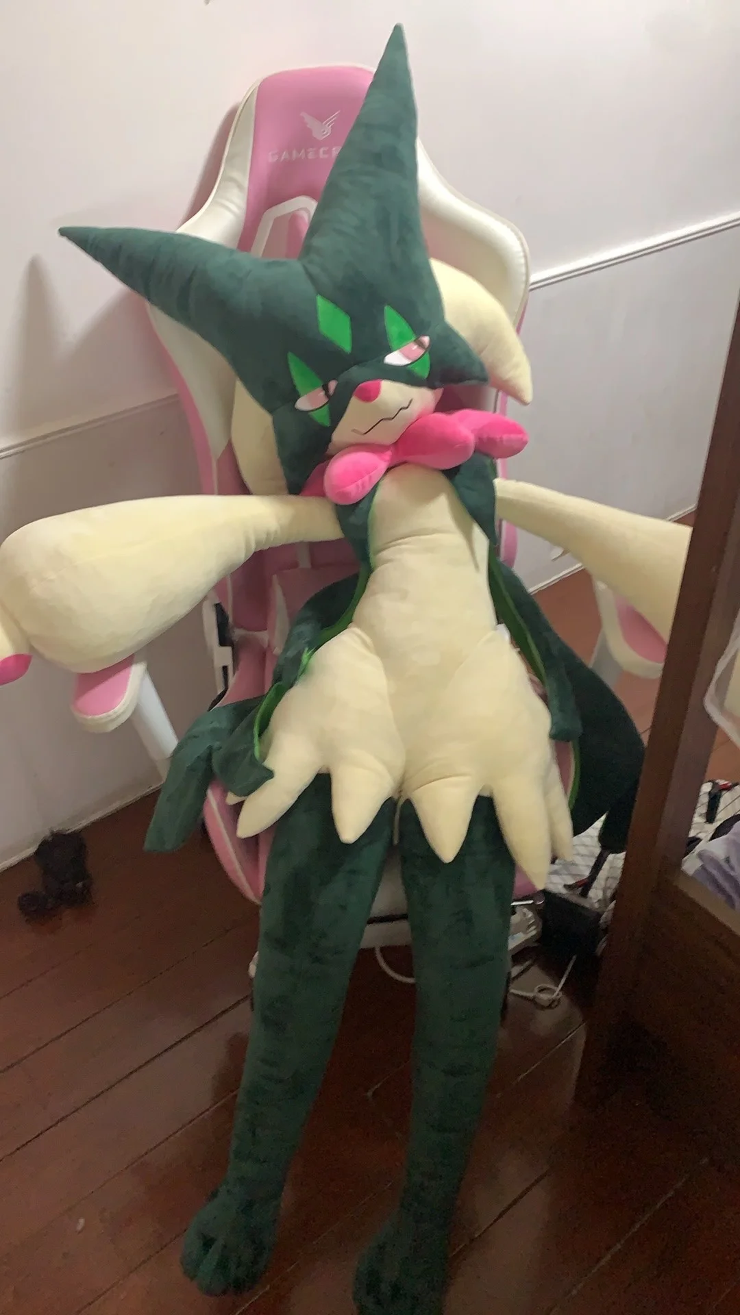 Peluche gigante Pokémon Meowscarada suave para niños