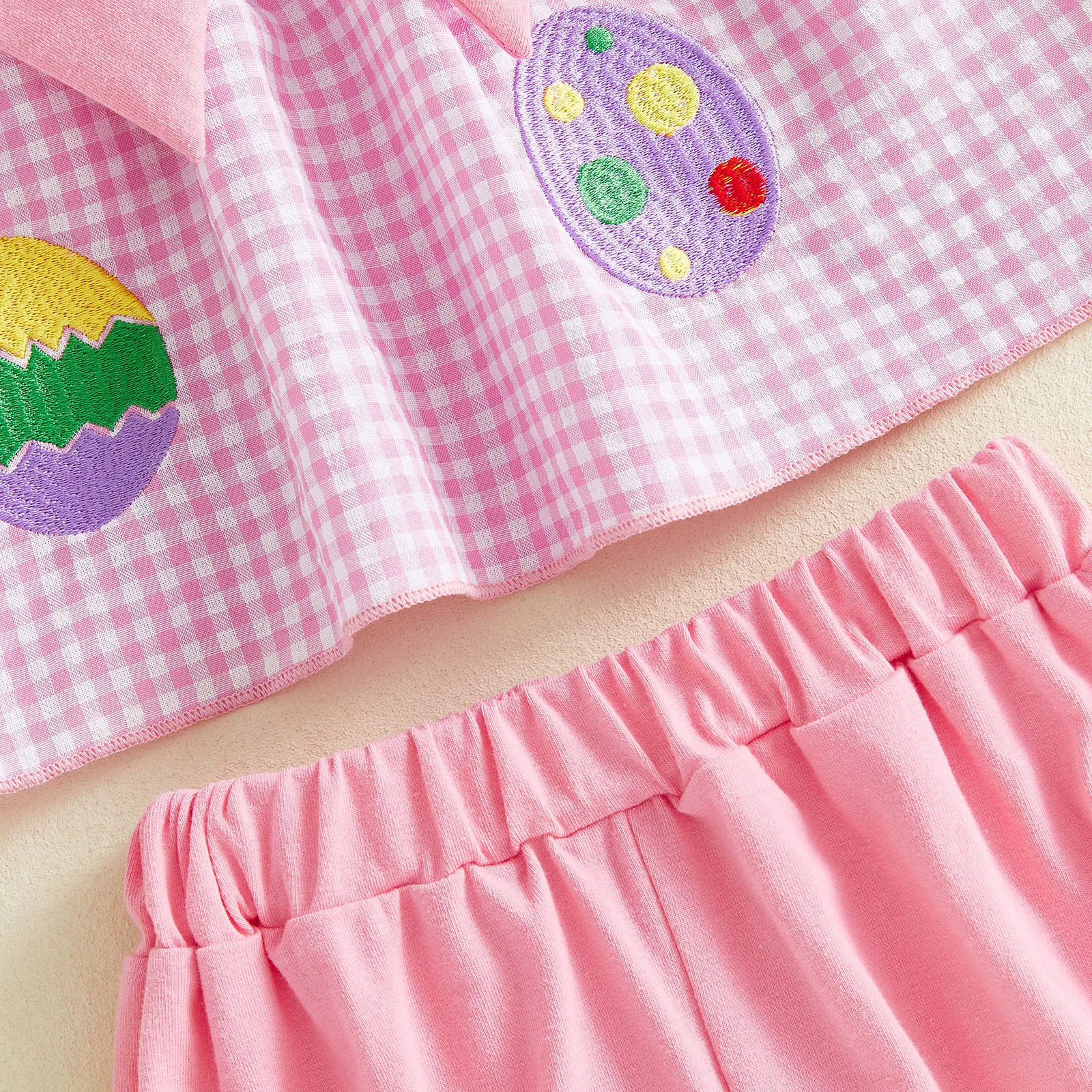 Conjunto bebé niña con volantes, conejo y bloomer Pascua festivo - imagen 5