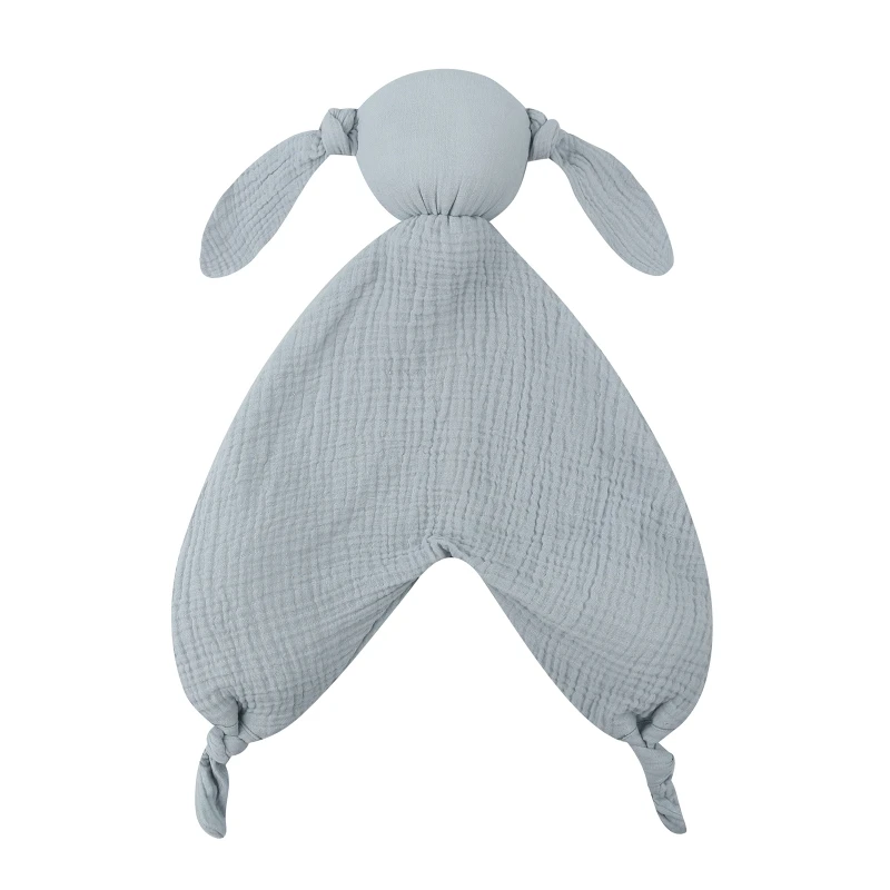 Manta de seguridad suave con babero de dentición para bebé - imagen 4