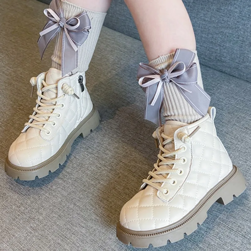 Botines niña de punta redonda con suela suave - imagen 3