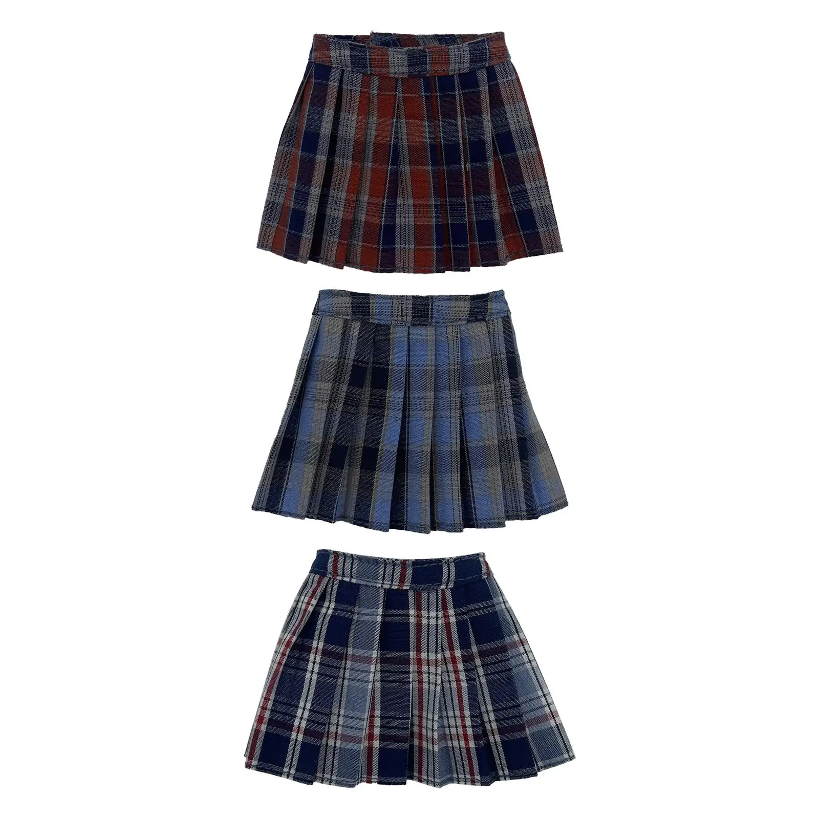 Ropa de muñeca falda corta artesanal para figuras femeninas - imagen 3