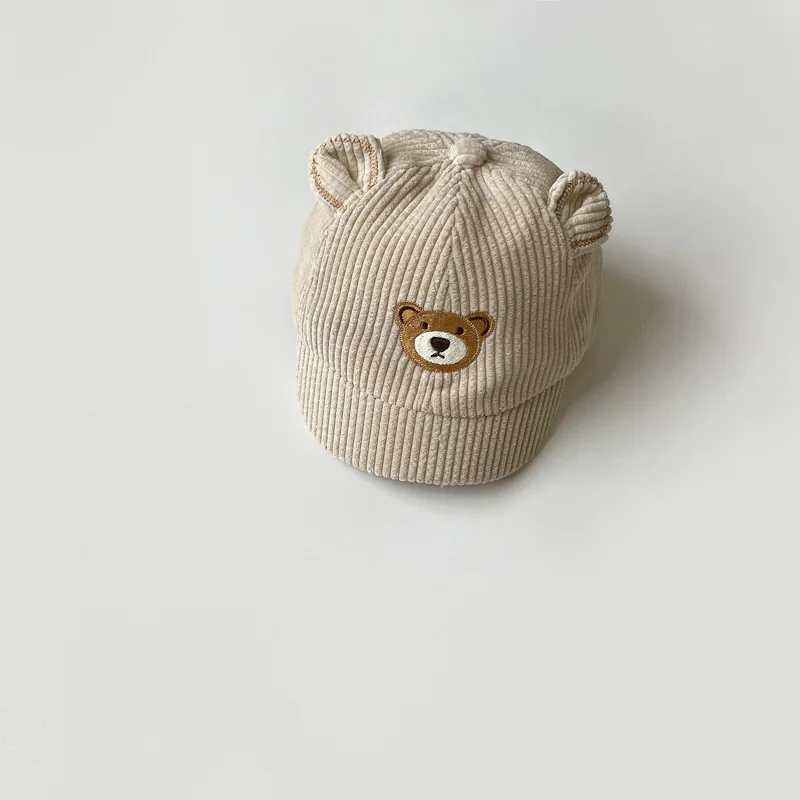 Gorro de pana con orejas de oso Milangel para bebé