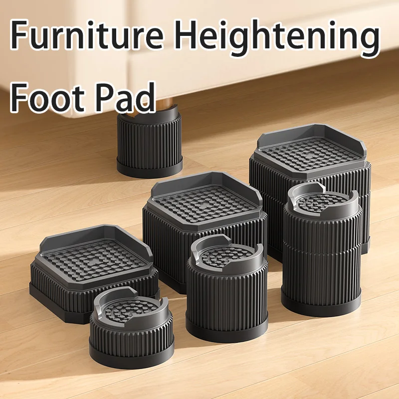 Elevadores para muebles de altura ajustable con triple antideslizante