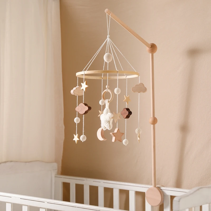 Soporte para cuna infantil con sonajero