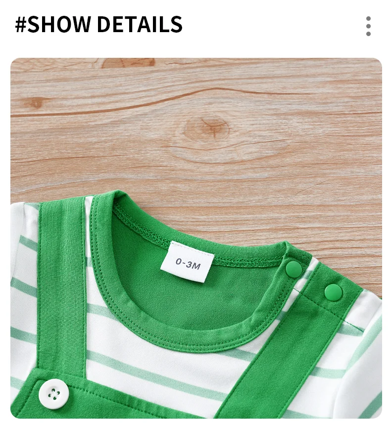Mono infantil con estampado de rana verde