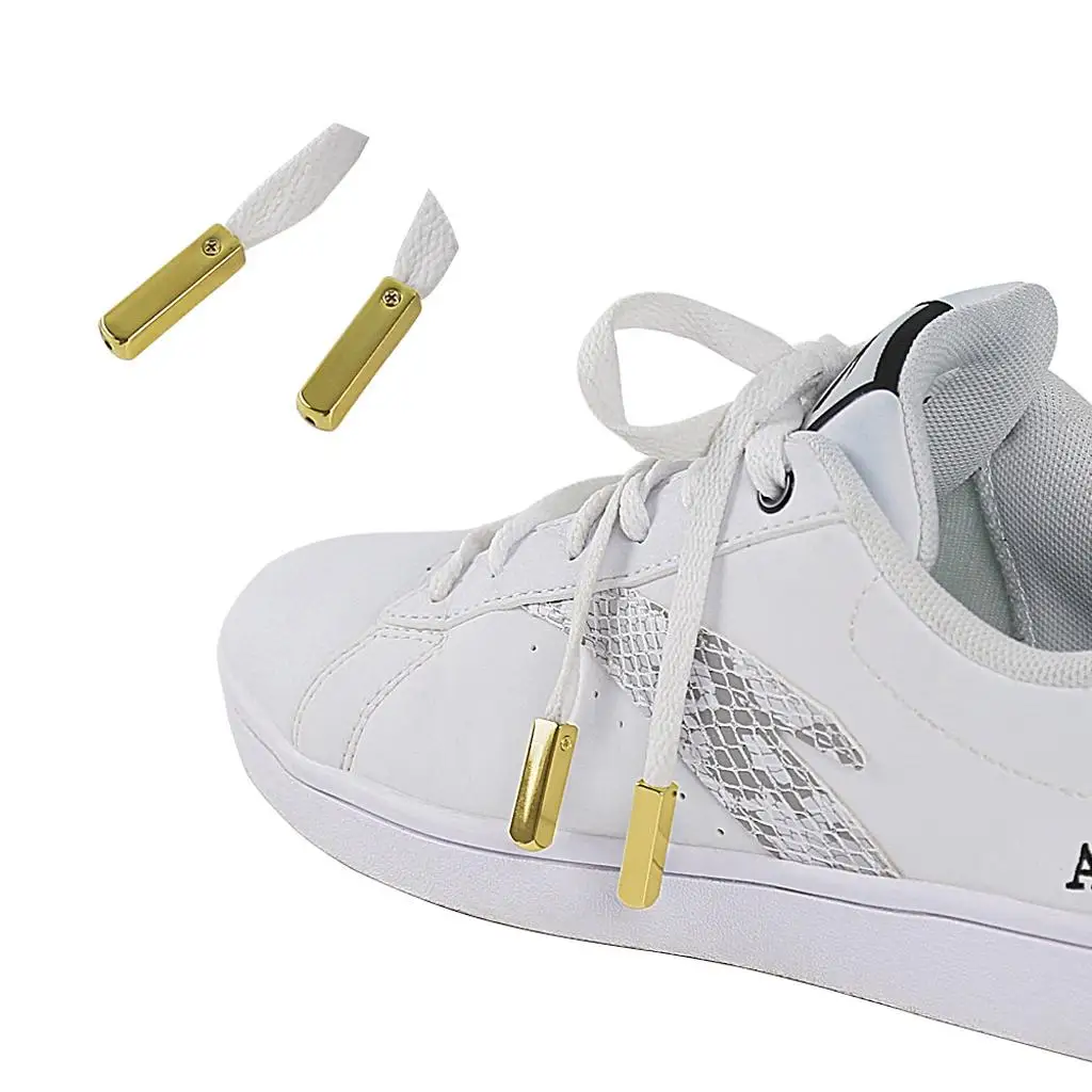 Punteras metálicas doradas para cordones de zapatos infantiles - imagen 3