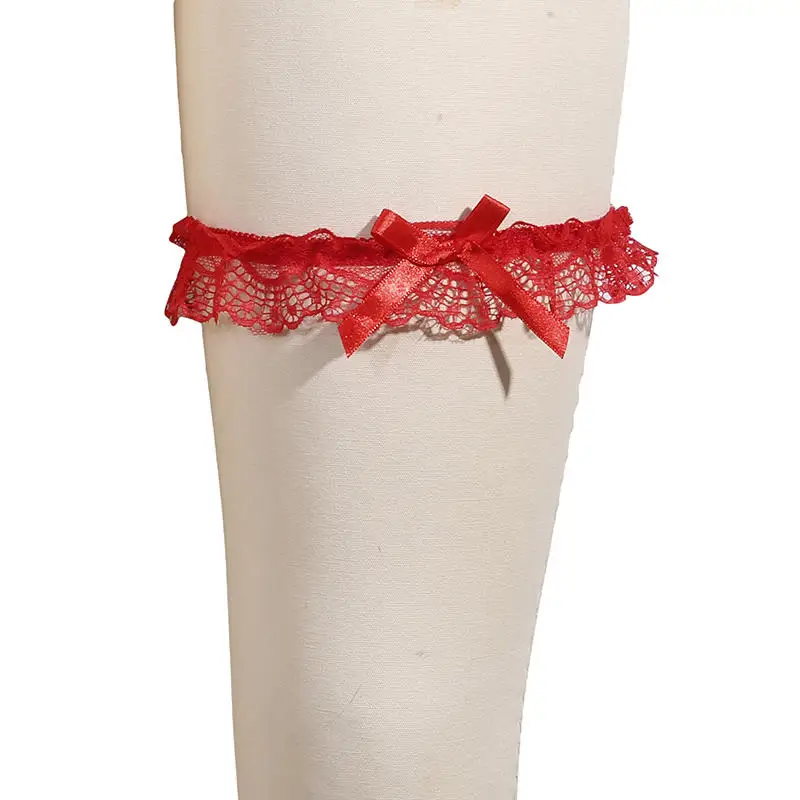 Lazos de encaje para boda con detalles decorativos en la pierna - imagen 3