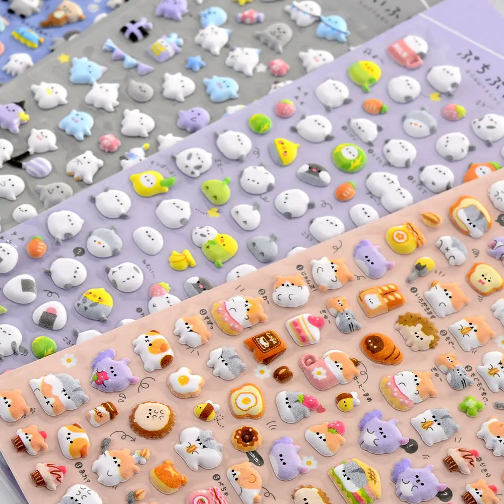 Pegatinas 3D en relieve de animales para manualidades y álbumes - imagen 3