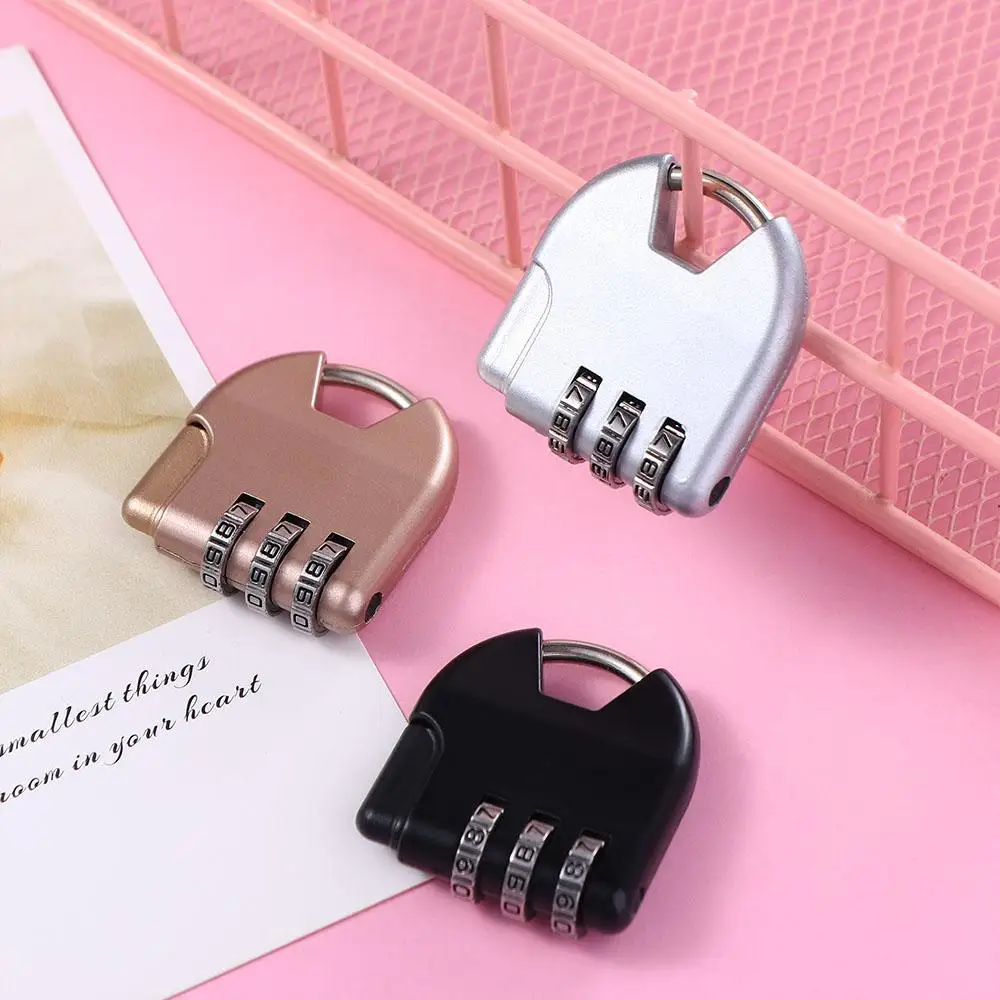 Candado TSA de combinación con corazón para equipaje y viajes