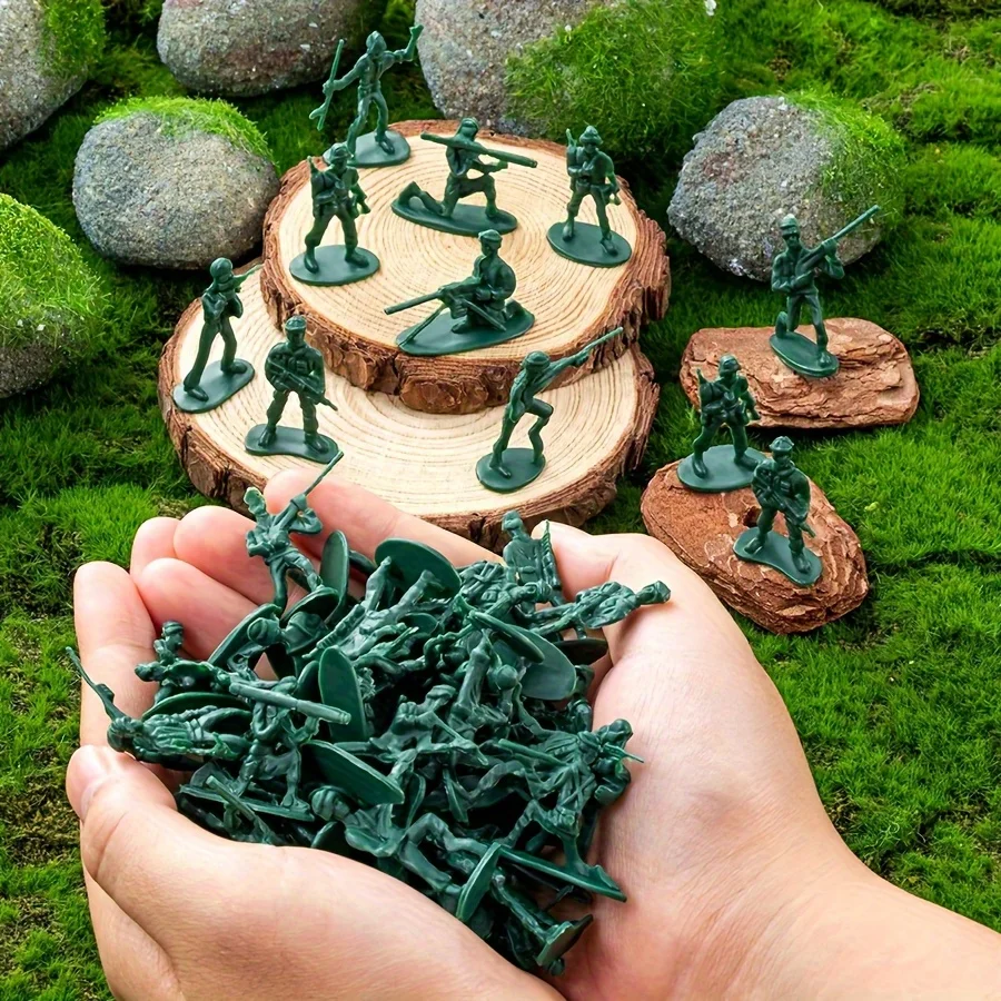 Figura de soldado de plástico detallada para diorama y coleccionismo - imagen 3