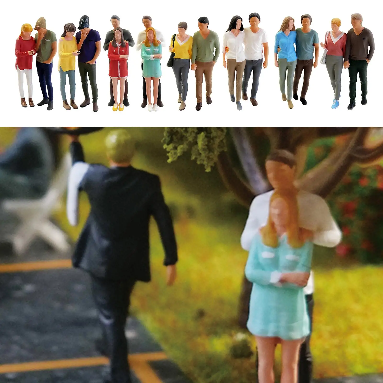 Figuras de personas en miniatura para muñecas