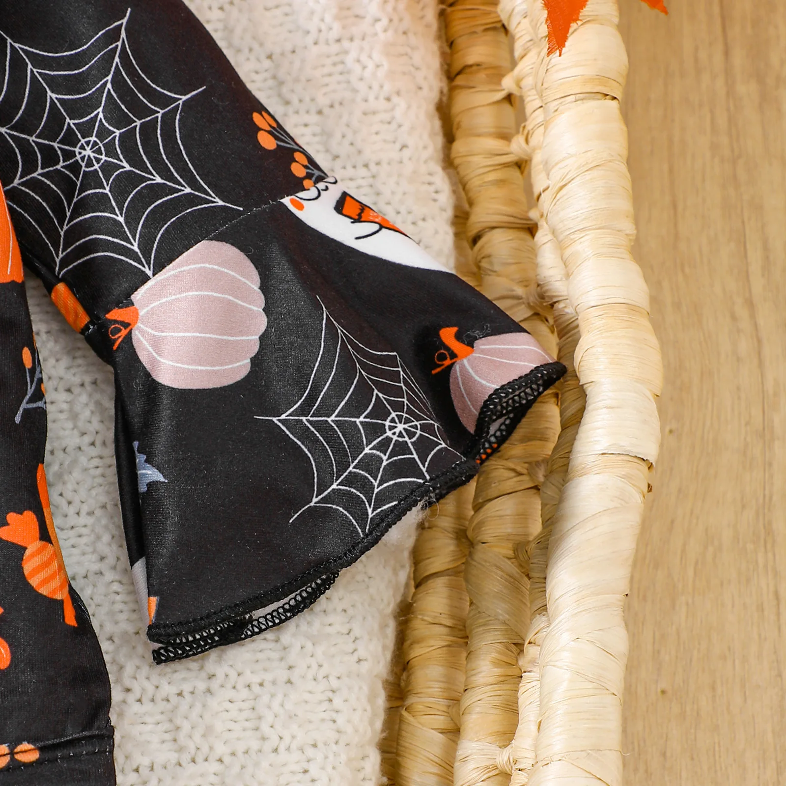 Tregren mameluco de Halloween para bebés con diadema y campana