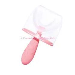 85ae Cepillo dental infantil de silicona masticable, cerdas suaves