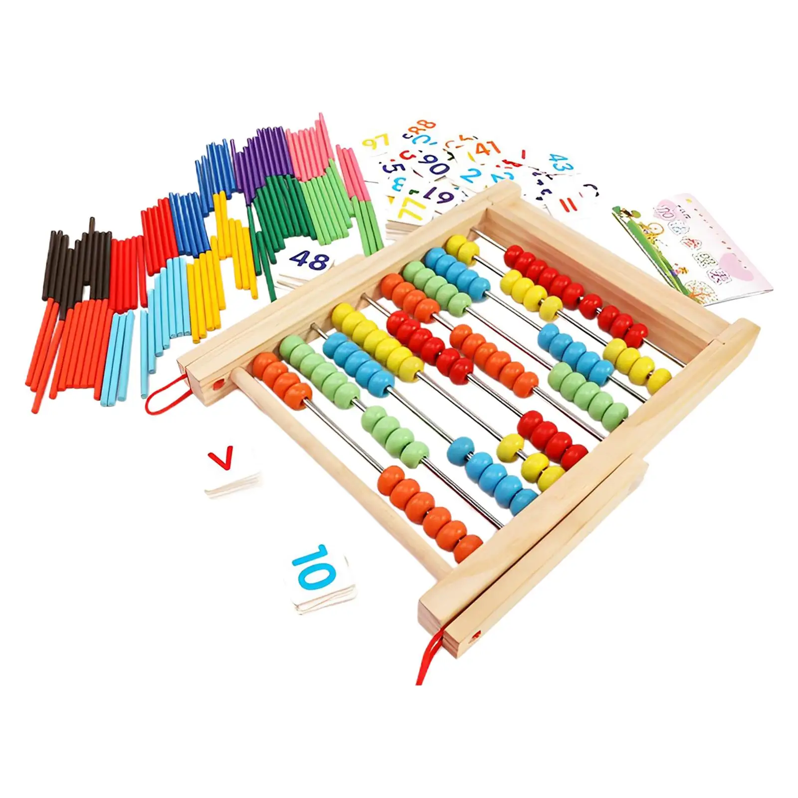Colorful Wooden Abacus Educational Toy for Preschool Elementary Boys Girls Colorful Wooden Abacus Educational Toy for Preschool Elementary Boys Girls