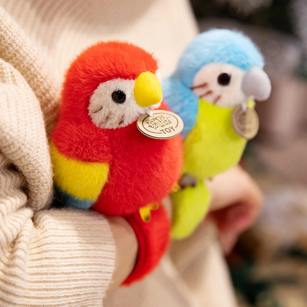 Slapband llavero infantil de tucán con peluche multicolor - imagen 2