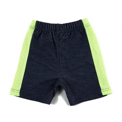 Pantalones cortos vaqueros verde neón niño y niña cintura elástica