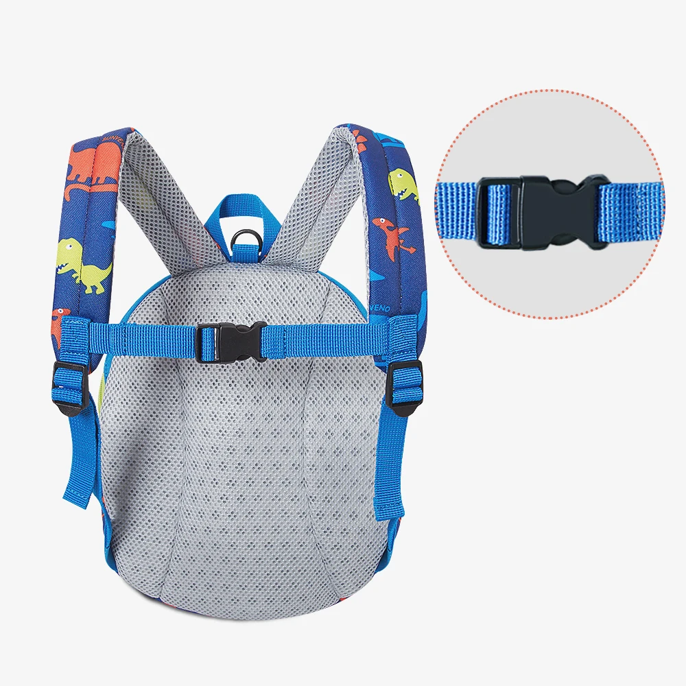 Sunveno mochila preescolar dinosaurio con arnés y bolsa de almuerzo - imagen 4