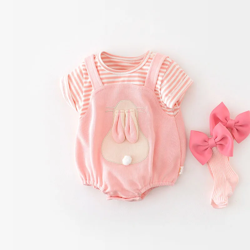 Milangel mono de algodón para niña – conjunto verano - imagen 5