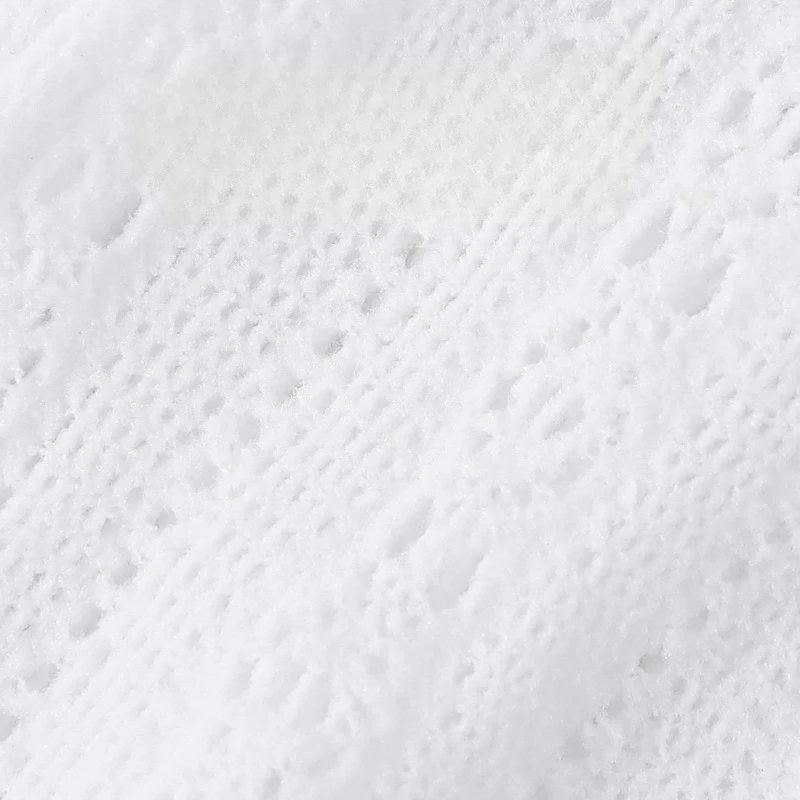 Pantimedias de malla fina jacquard para niña, beige y blanco suaves