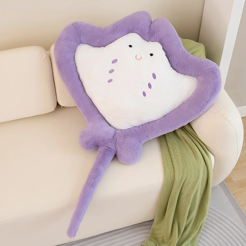 Peluche mantarraya tipo almohada suave estilo tierno para sofá - imagen 5