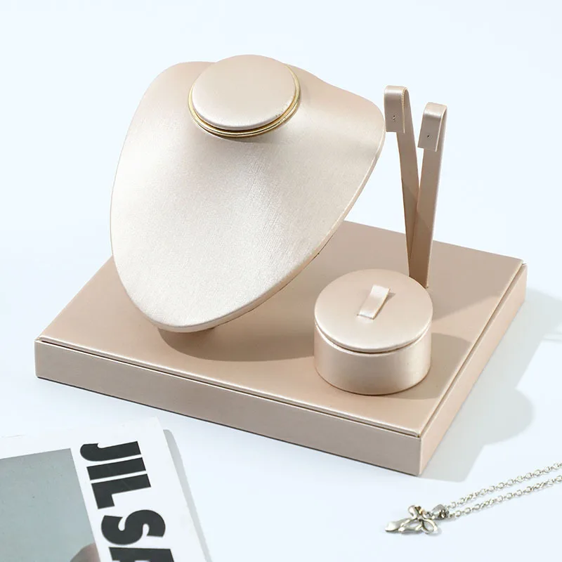 Expositor infantil de joyas de cuero PU para collares y pendientes - imagen 4