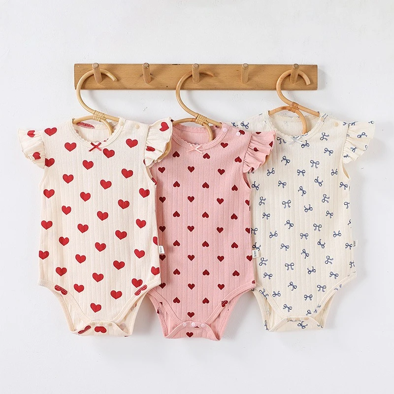 Monos bebé de verano en algodón con cuello redondo - imagen 2