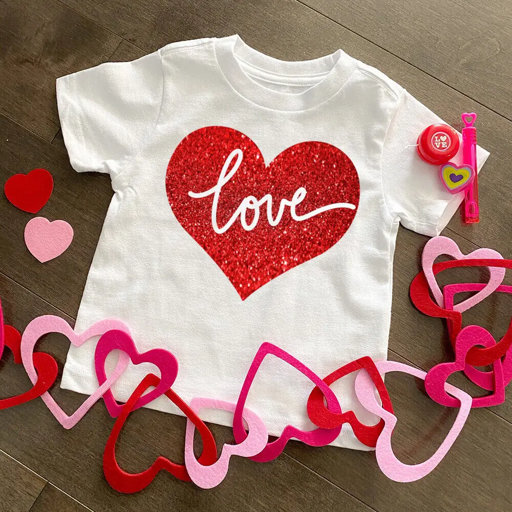 Camiseta San Valentín manga corta para niño – Diseño alegre y cómodo - imagen 5