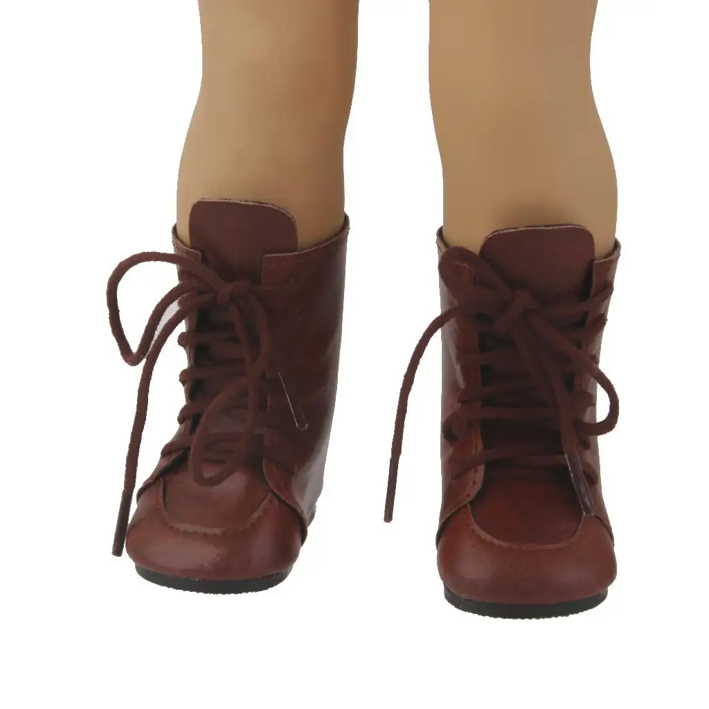 Botas para muñecas con lazo marrón de estilo clásico - imagen 3