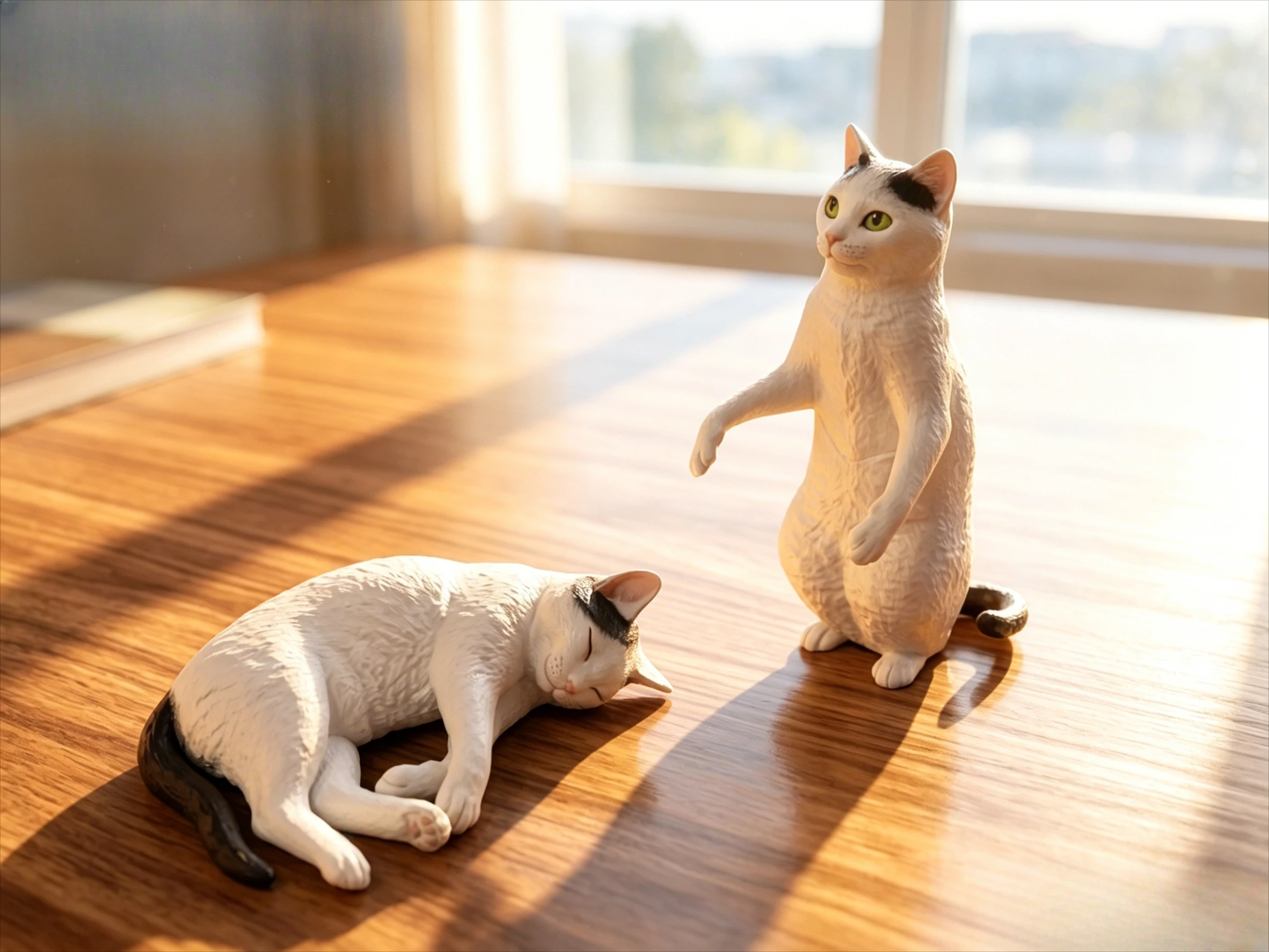 Figuras Gashapon de gato calicó de Osamu Moriguchi, coleccionables - imagen 5