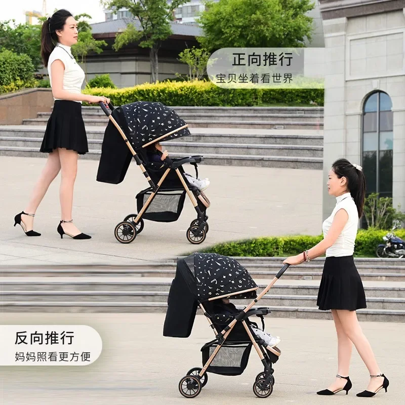 Carrito de bebé plegable con asiento reclinable - imagen 4