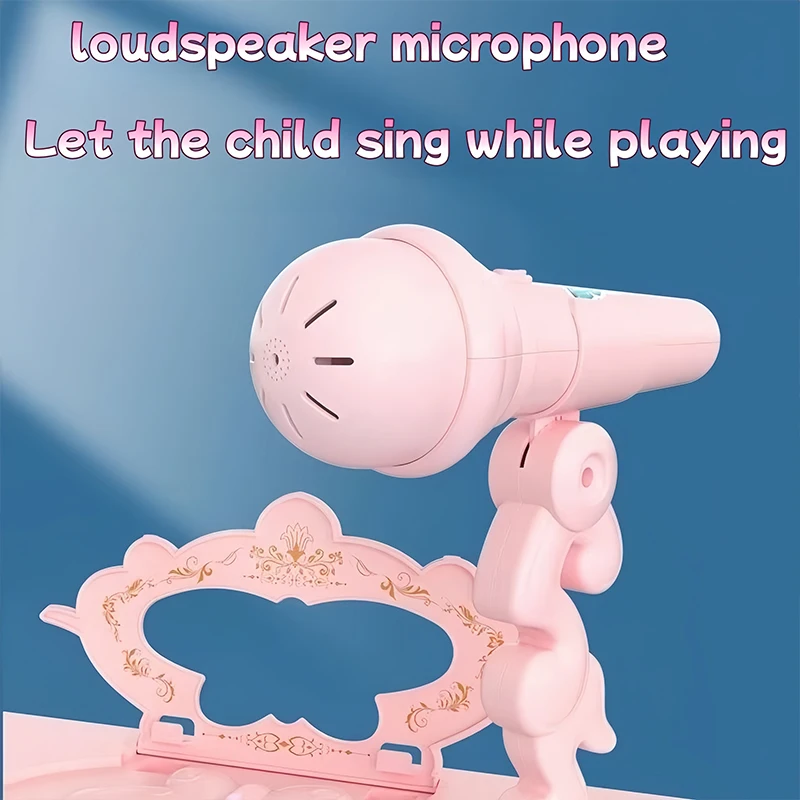 Teclado infantil electrónico - Multifunción con micrófono y silla - imagen 4