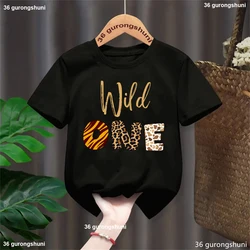 Camiseta primer cumpleaños Wild One para niños y niñas