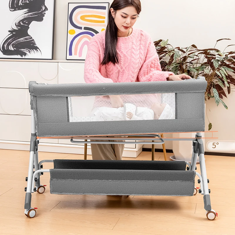 Cuna plegable con móvil multifunción para recién nacido - imagen 5