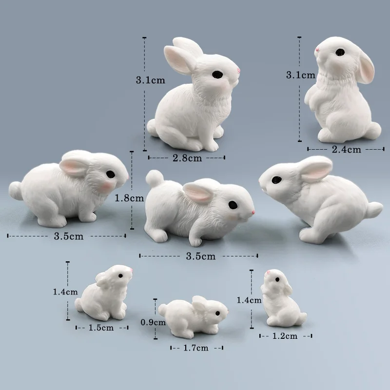 Decoración de conejo de Pascua para habitación infantil - Figura moderna