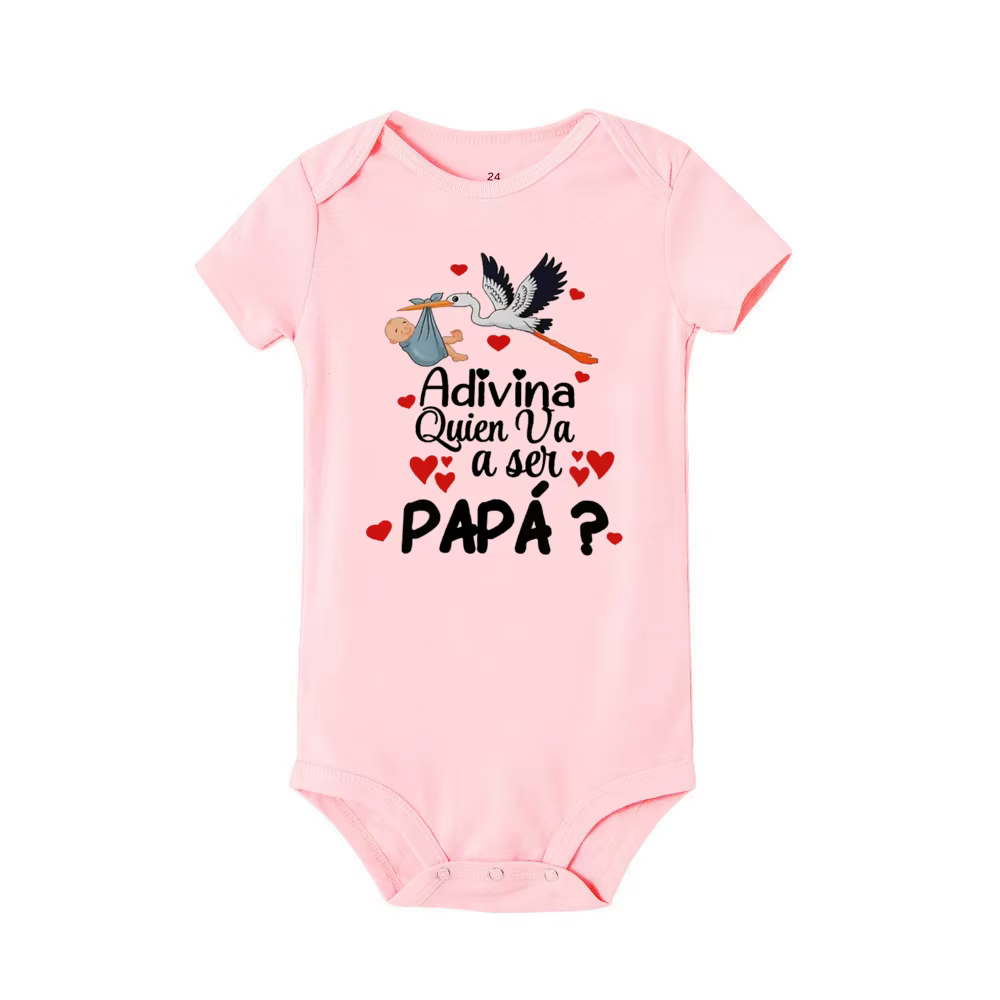 Guess Pelele body suave para bebé – Anuncio de embarazo - imagen 5