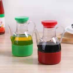 Salsera infantil transparente con asa antifugas para condimentos