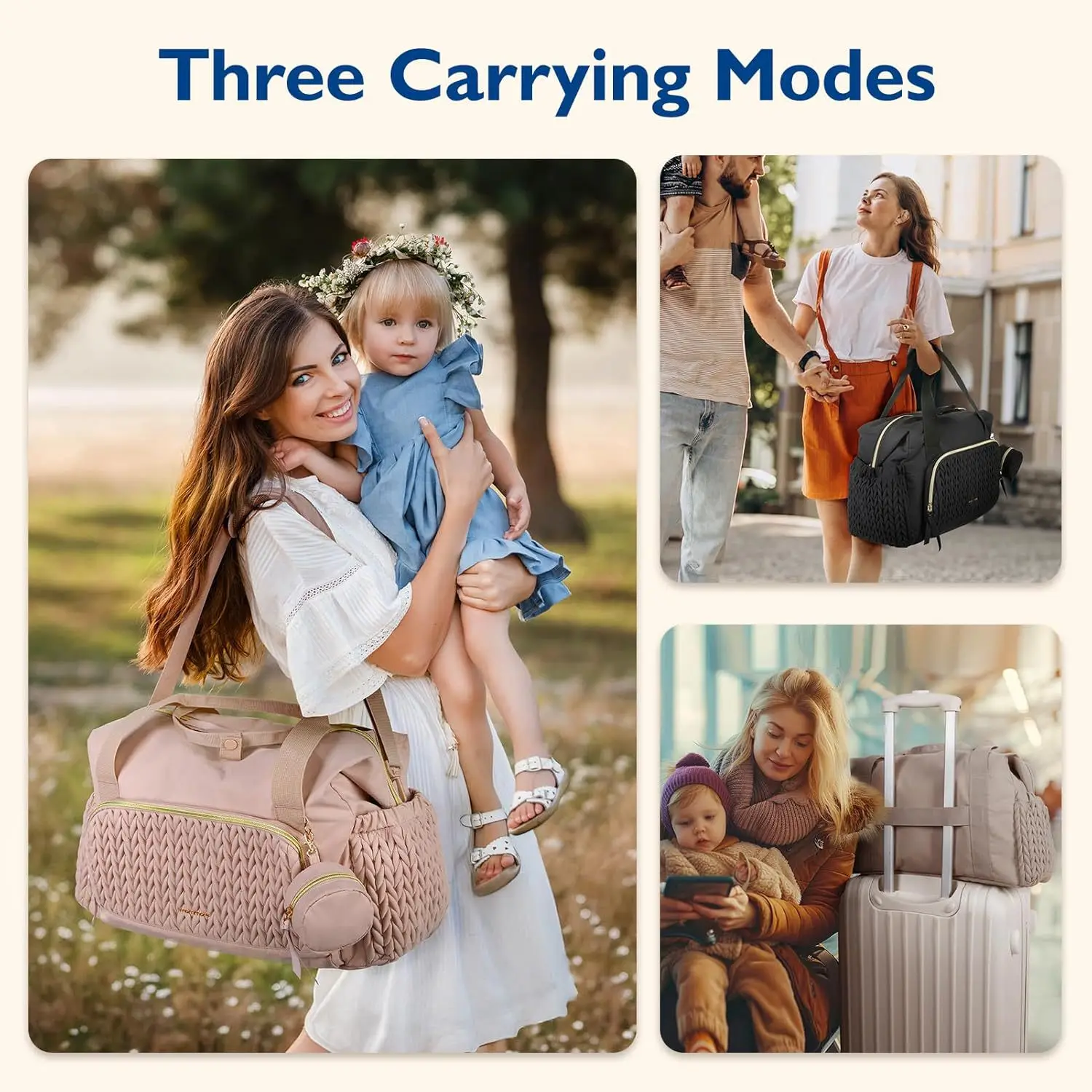 Bolsa de pañales impermeable grande – Ideal para el trabajo - imagen 5