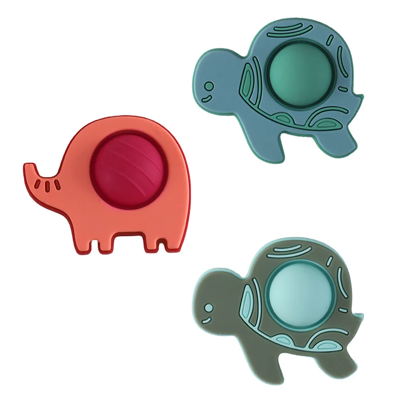 Mordedor de silicona para bebés, opción color niños
