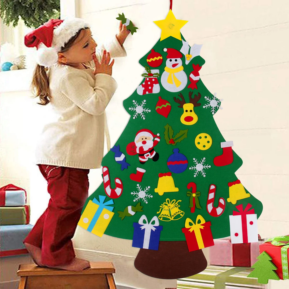 Adornos navideños de fieltro para habitación infantil - imagen 2