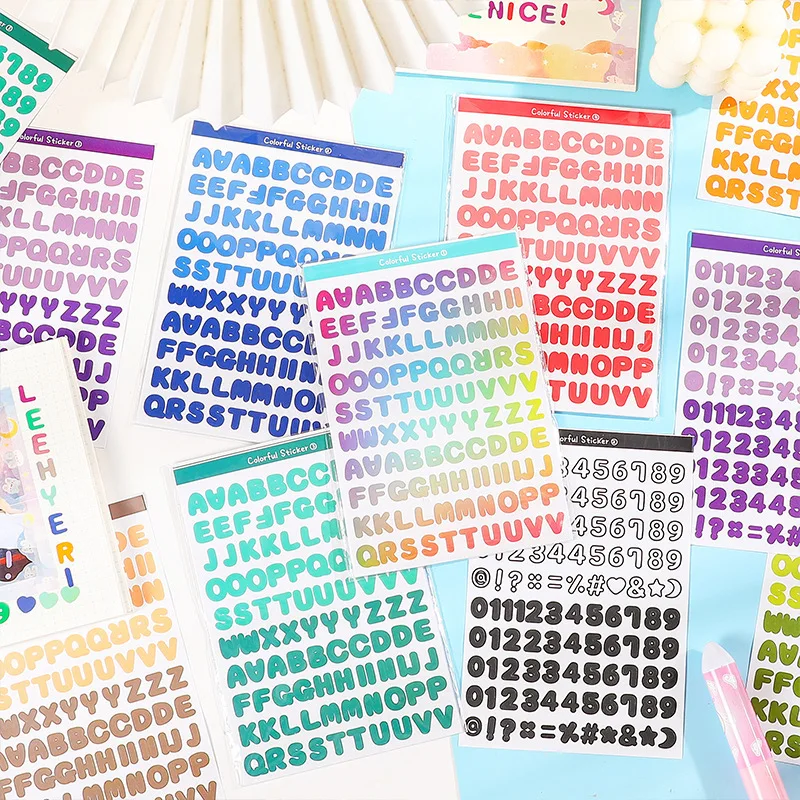 Pegatinas de letras impermeables para planificador infantil creativas - imagen 4