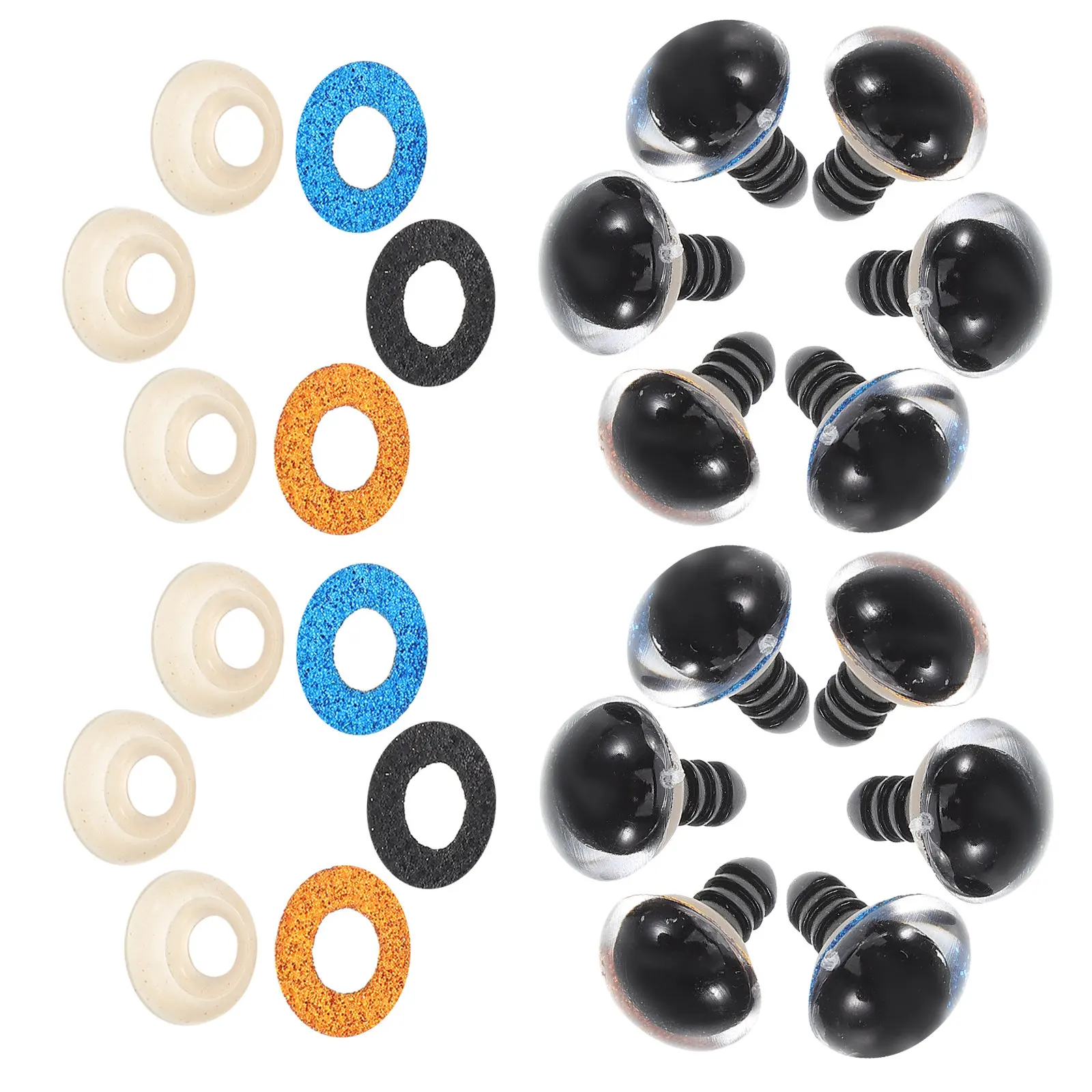 Ojos de seguridad convexos colores para manualidades y peluches - imagen 4