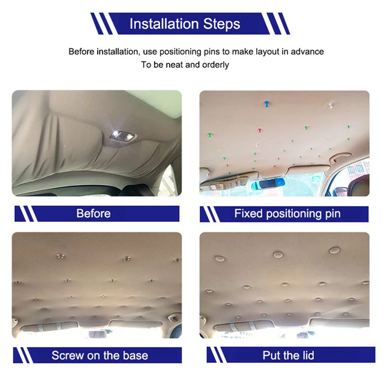 Hebillas de techo para coche – Remache tejido resistente - imagen 5