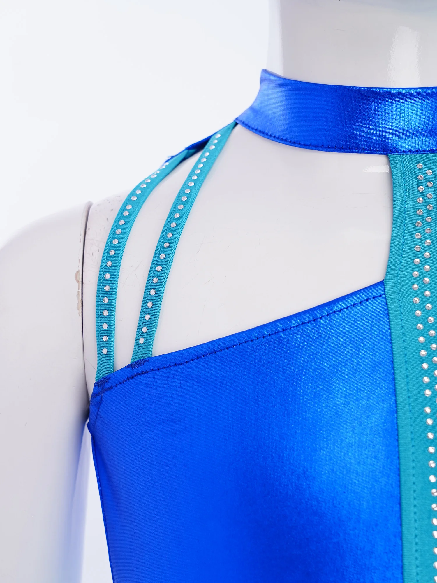 Traje de patinaje artístico para niñas con camiseta y pantalón - imagen 4