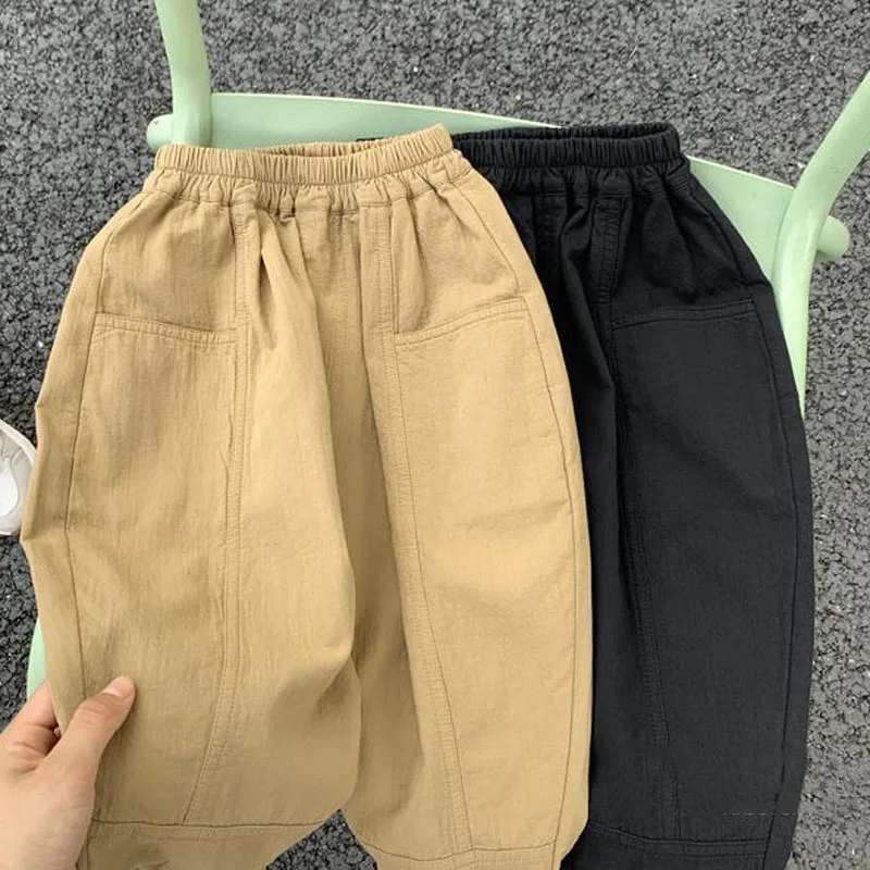 Pantalones de bebé en algodón para primavera y otoño, cintura elástica - imagen 5