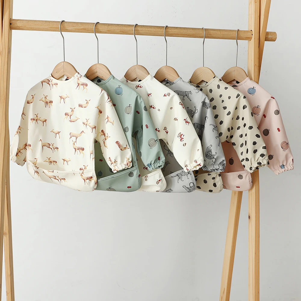 Babero impermeable con bolsillo para bebé - PU lavable - imagen 3