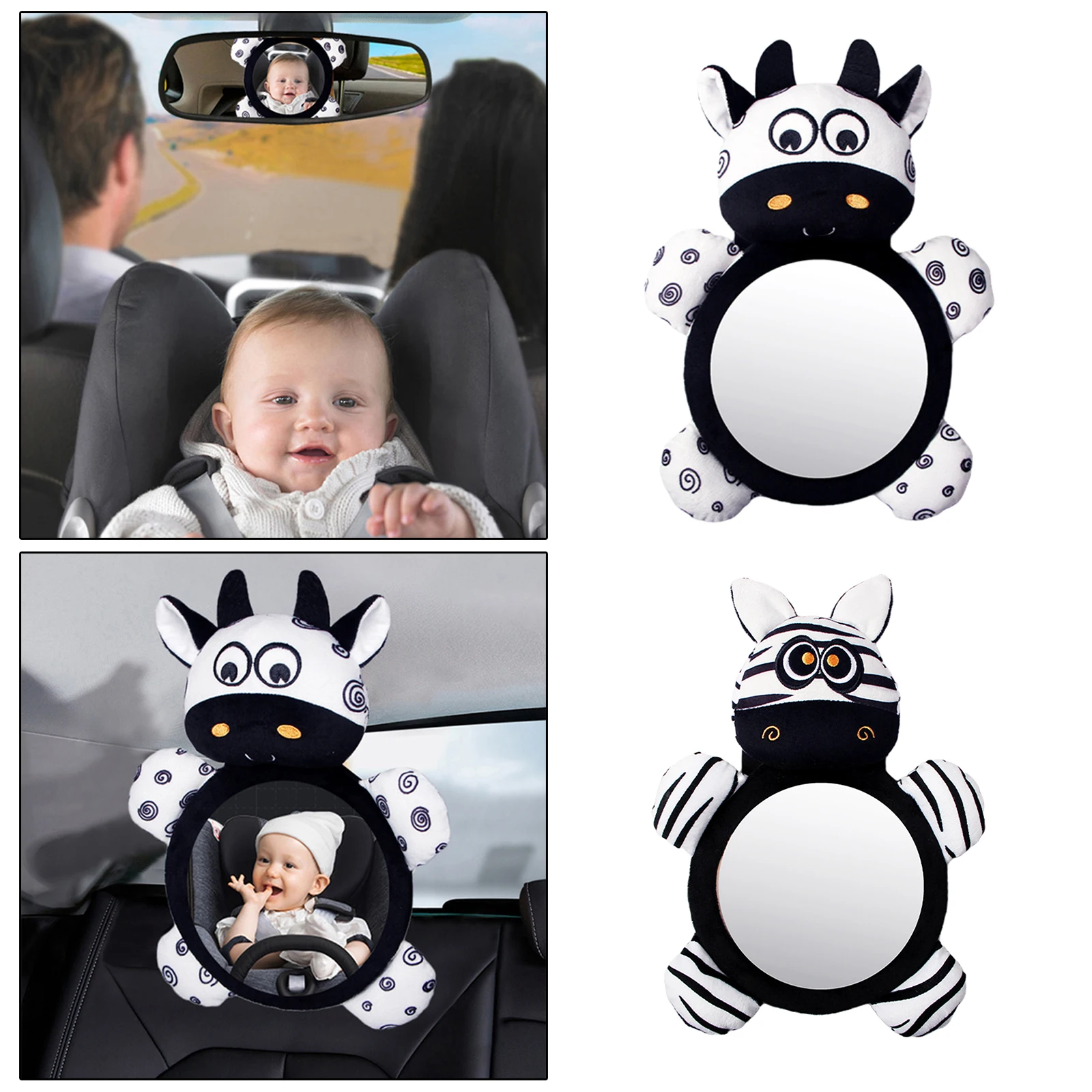 Espejo retrovisor infantil para coche con vista ajustable - imagen 2