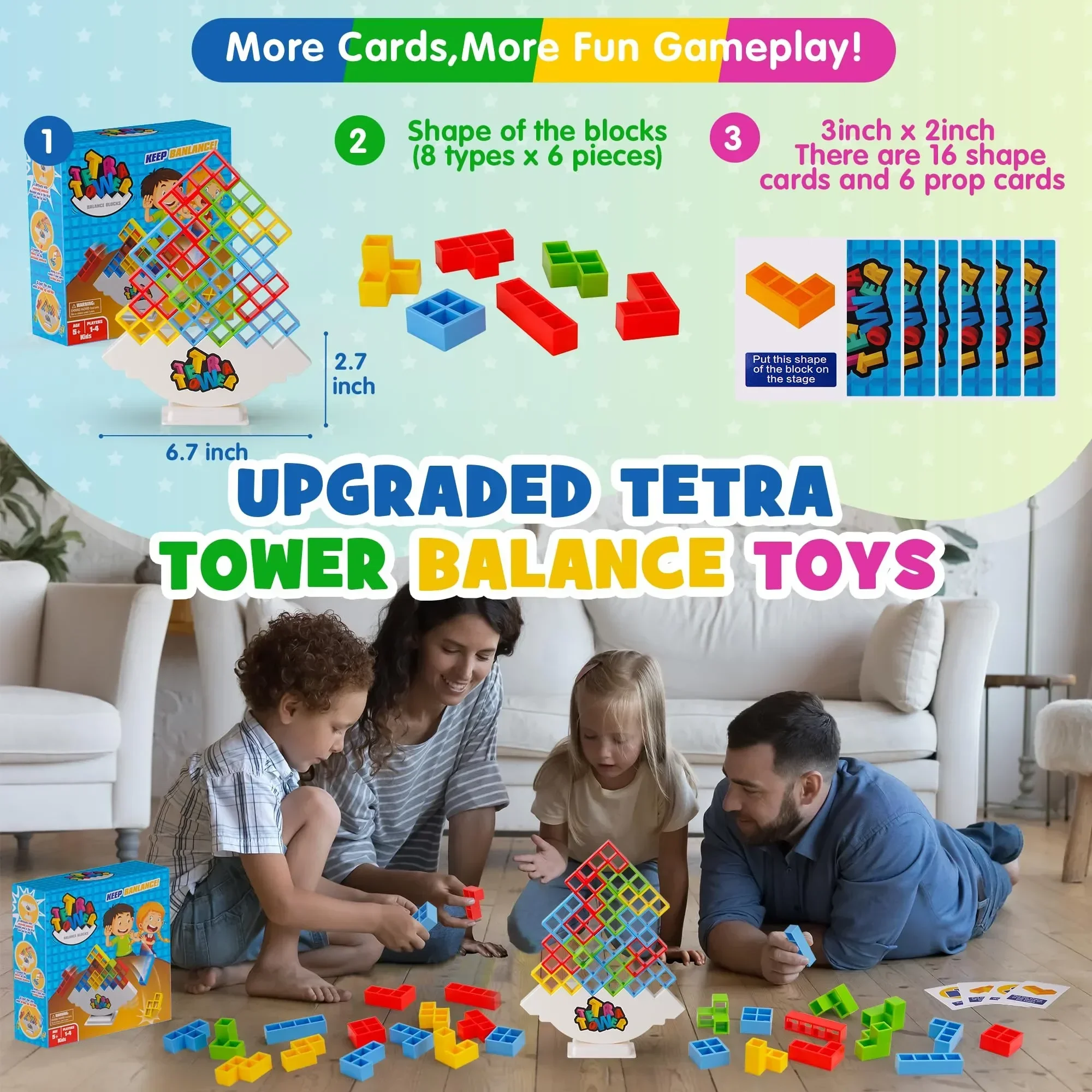 Bloques educativos de construcción para niños – Apilables y divertidos - imagen 2
