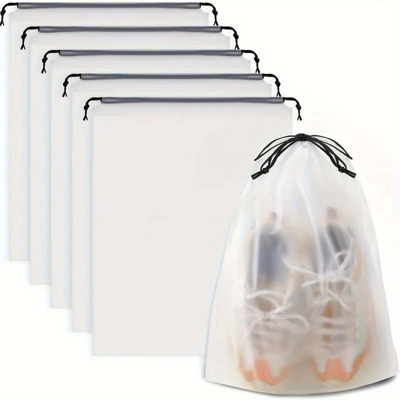 Organizador para zapatos de viaje con bolsas plegables y cordón - imagen 5