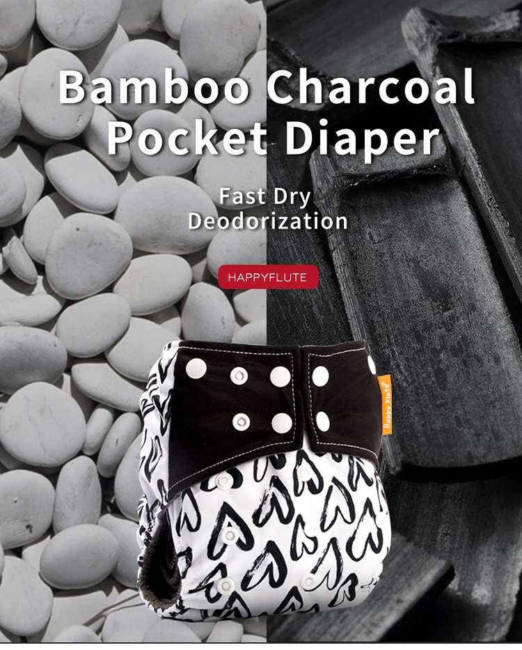 Estampado de dibujos animados en el pantalón de pañal